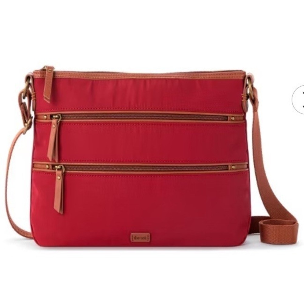 The Sak Esperato Nylon Crossbody One Size Crimson Red NWT - Picture 11 of 11